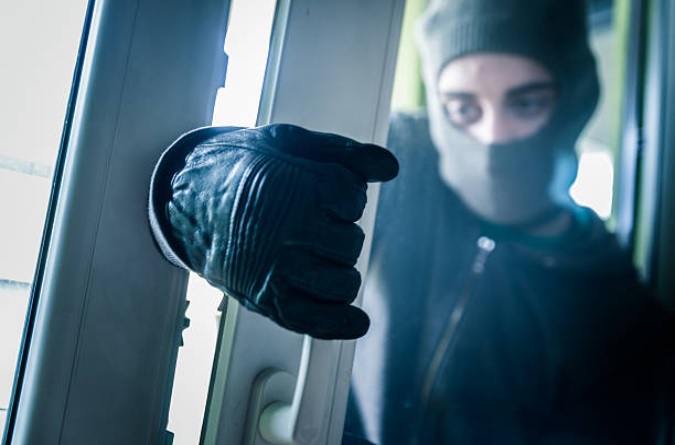 Burglars use door and windows to break-in