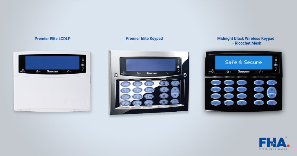 Texecom Keypads - Premier Elite Keypad and Ricochet Wireless Keypad