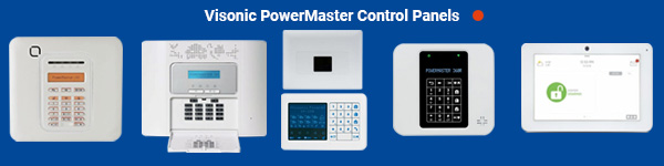 Visonic Powermaster Control Panels 10, 30, 33, 360R and Qolsys