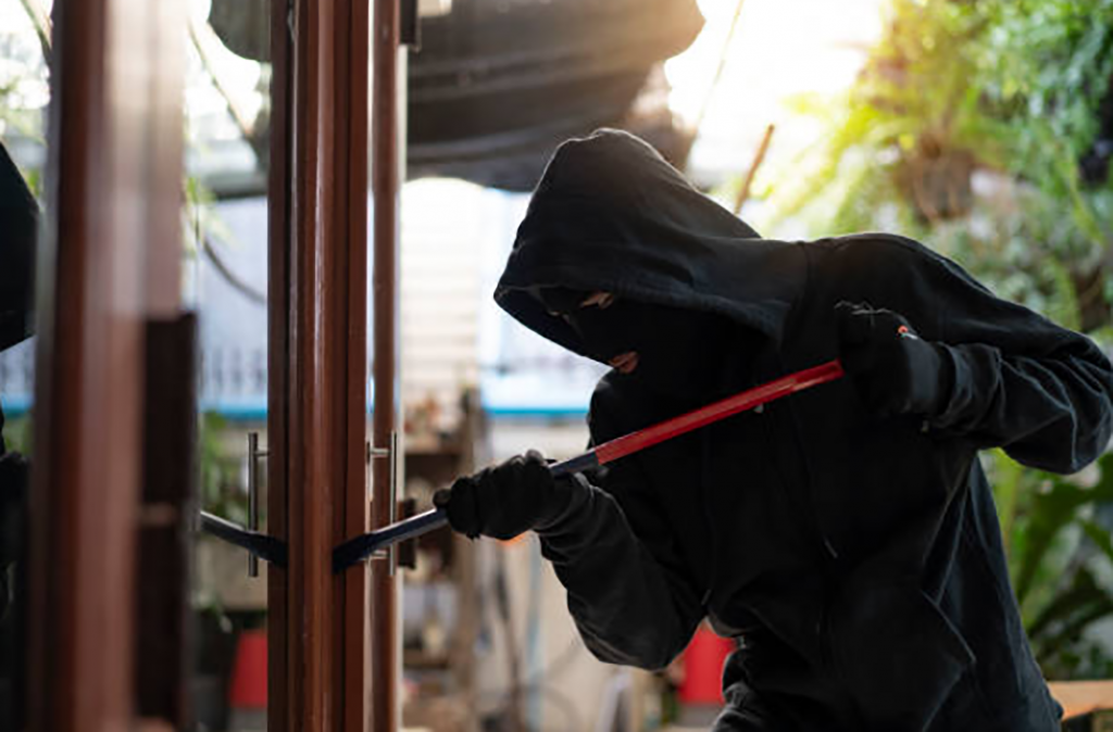 How do burglars target homes?